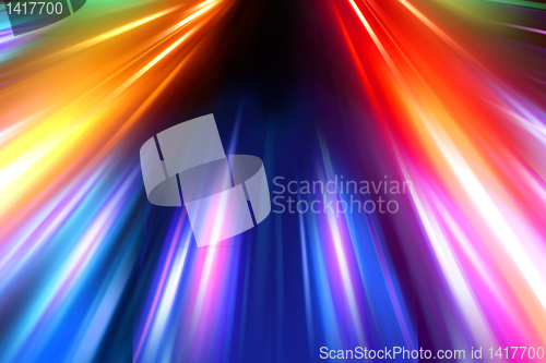 Image of abstract night acceleration speed motion