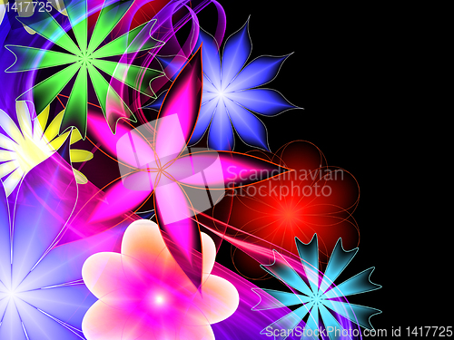 Image of abstract flower pattern