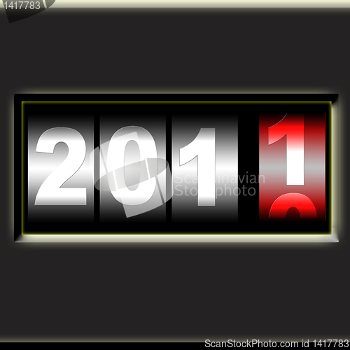 Image of hot new year digital counter