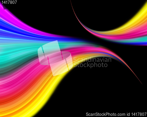 Image of abstract colorful wave design