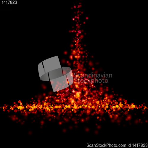 Image of sparks of molten metal