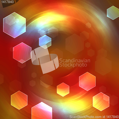 Image of hexagon bokeh