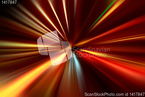 Image of abstract night acceleration speed motion 