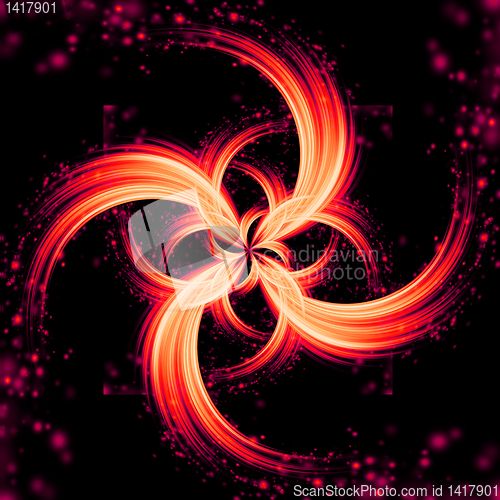 Image of glowing motion plasma and funnel