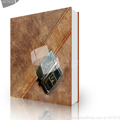 Image of book grunge leather texture briefcase