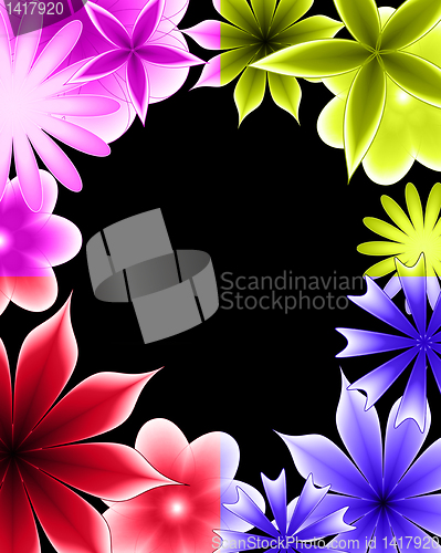 Image of abstract gradient flower 