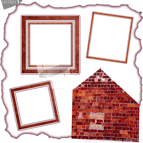 Image of frames old leather