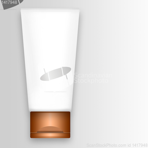 Image of cosmetic cream in a tube