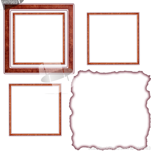 Image of frames old leather