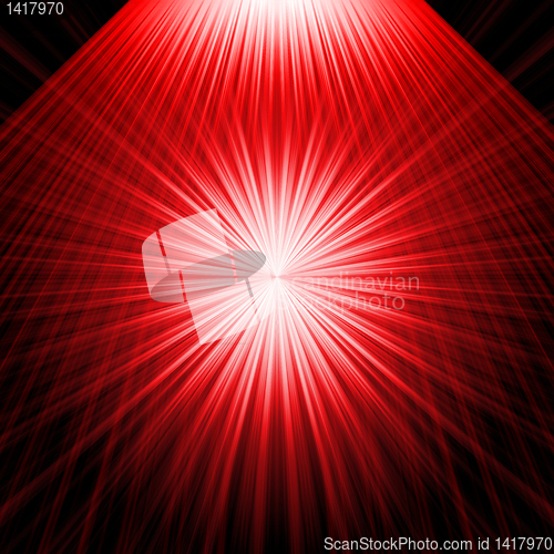 Image of abstract radiant star