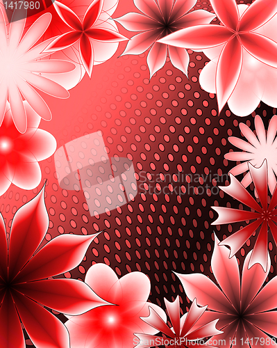 Image of abstract gradient flower 