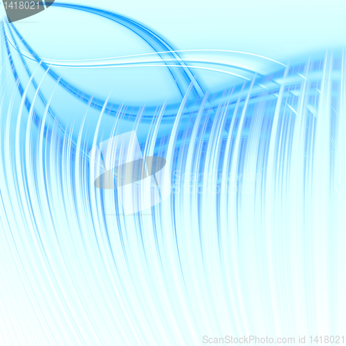 Image of abstract blue wave 
