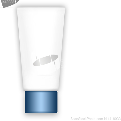 Image of cosmetic cream in a tube