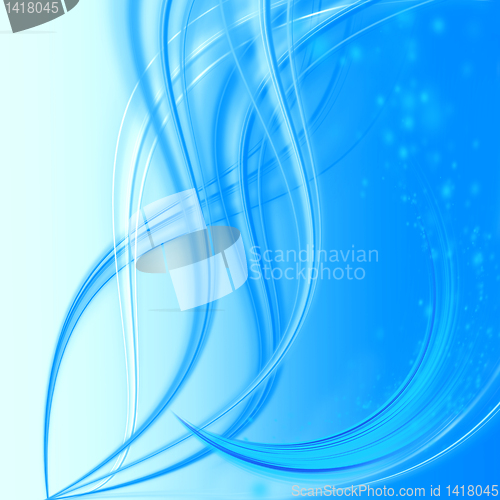 Image of abstract blue wave 
