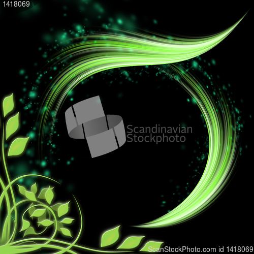Image of abstract green pattern