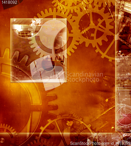 Image of  abstract industrial engineering background