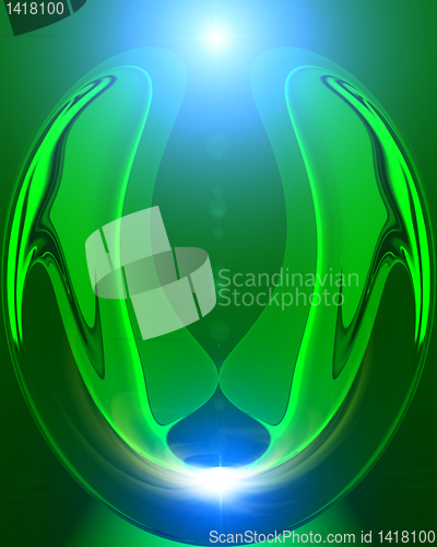 Image of abstract green logo 