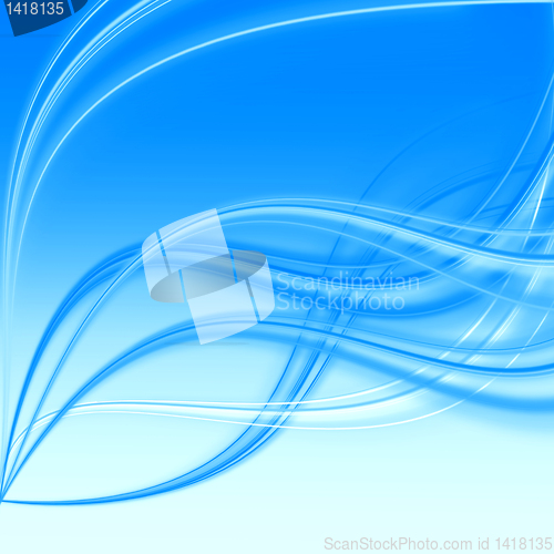 Image of abstract blue wave 