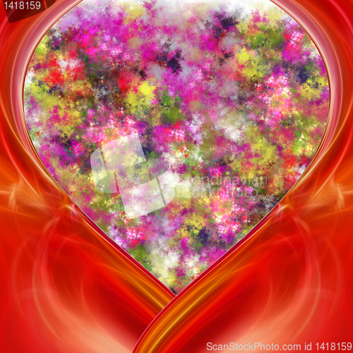 Image of abstract valentine card