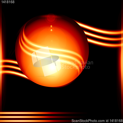 Image of abstract golden design