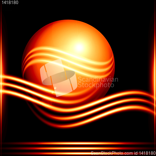 Image of abstract golden design