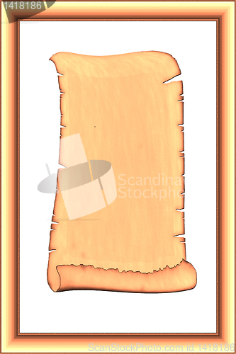 Image of vintage antique ancient scroll