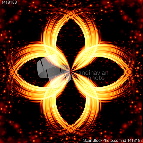 Image of glowing motion plasma and funnel