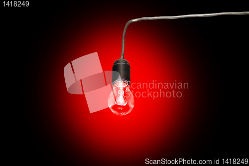 Image of alarm light bulb in the socket