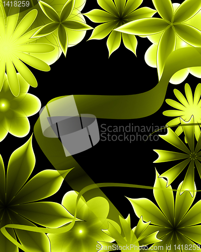 Image of abstract gradient flower 