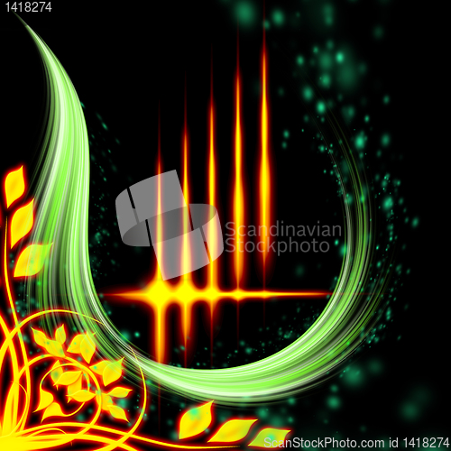 Image of abstract green pattern