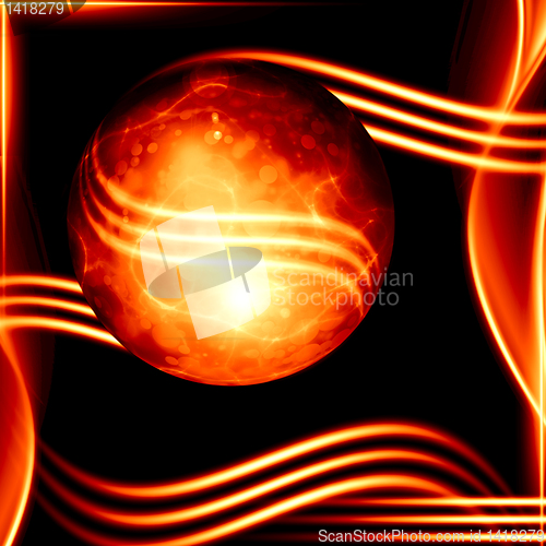 Image of abstract golden design
