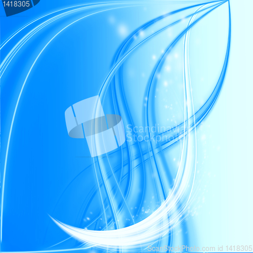 Image of abstract blue wave 