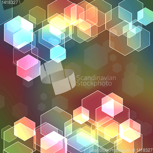 Image of hexagon bokeh