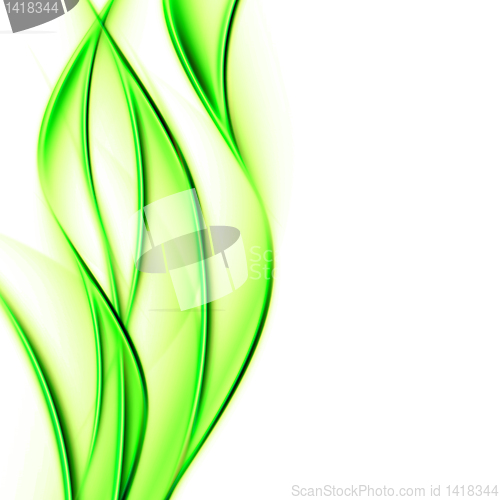 Image of wavy green design