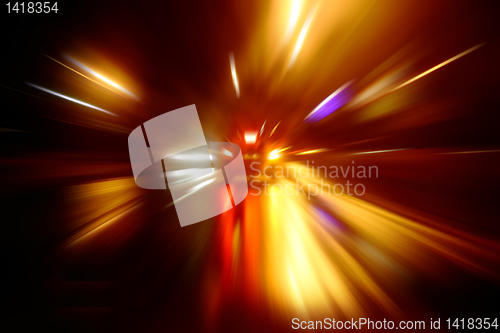 Image of night zoom acceleration motion 