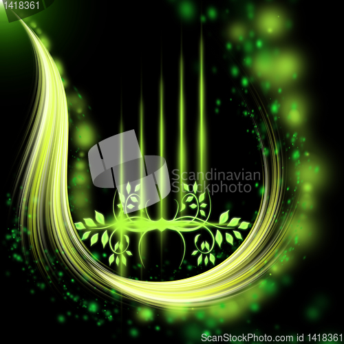 Image of abstract green pattern