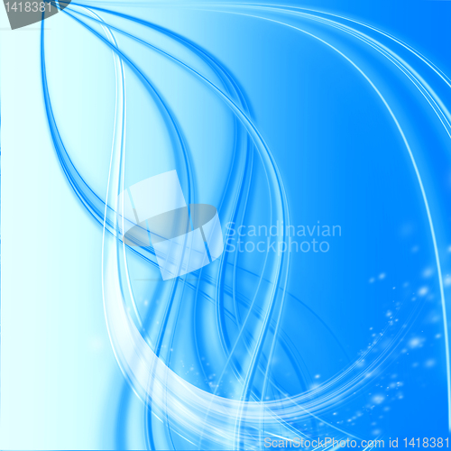 Image of abstract blue wave 