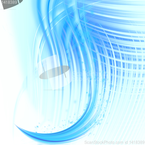 Image of abstract blue wave 