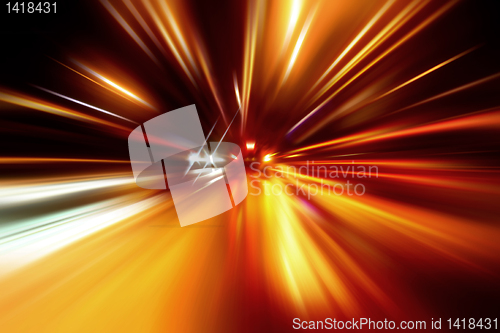 Image of night zoom acceleration motion 