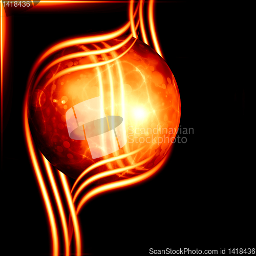 Image of abstract golden design