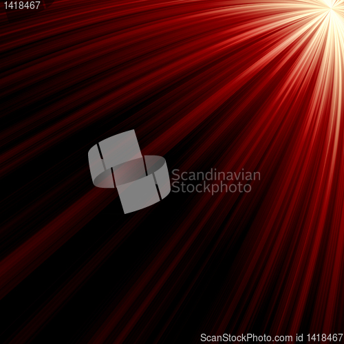 Image of abstract radiant star