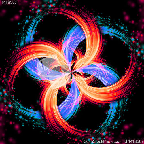 Image of glowing motion plasma and funnel
