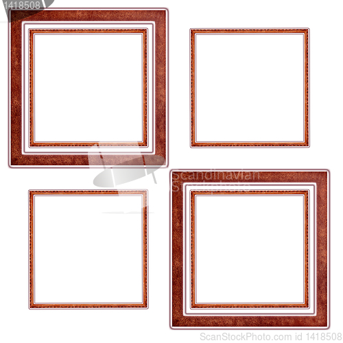Image of frames old leather