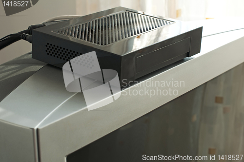 Image of TV and digital receiver