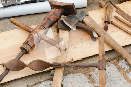 Image of Ancient the carpenter tools