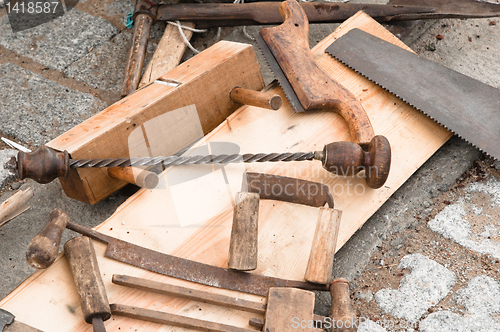 Image of Ancient the carpenter tools