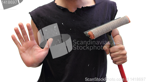 Image of squeegee bum