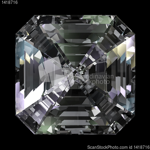 Image of Asscher Cut Diamond top view