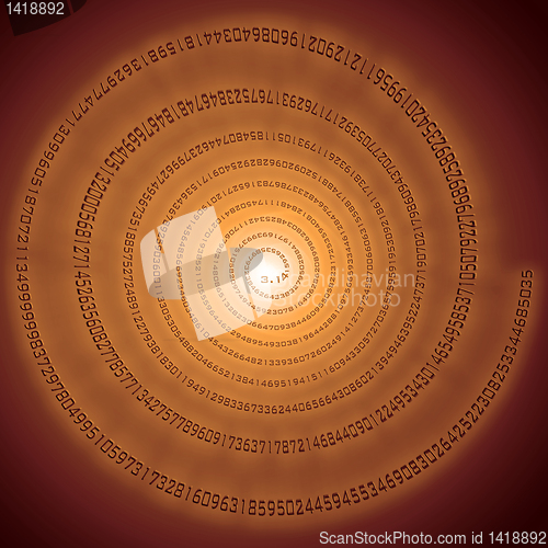 Image of pi spiral
