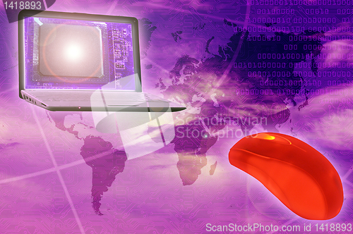 Image of digital world concept